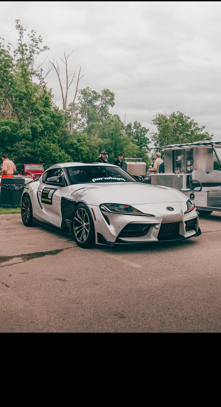The owner's personal Toyota GR Supra, ceramic maintained